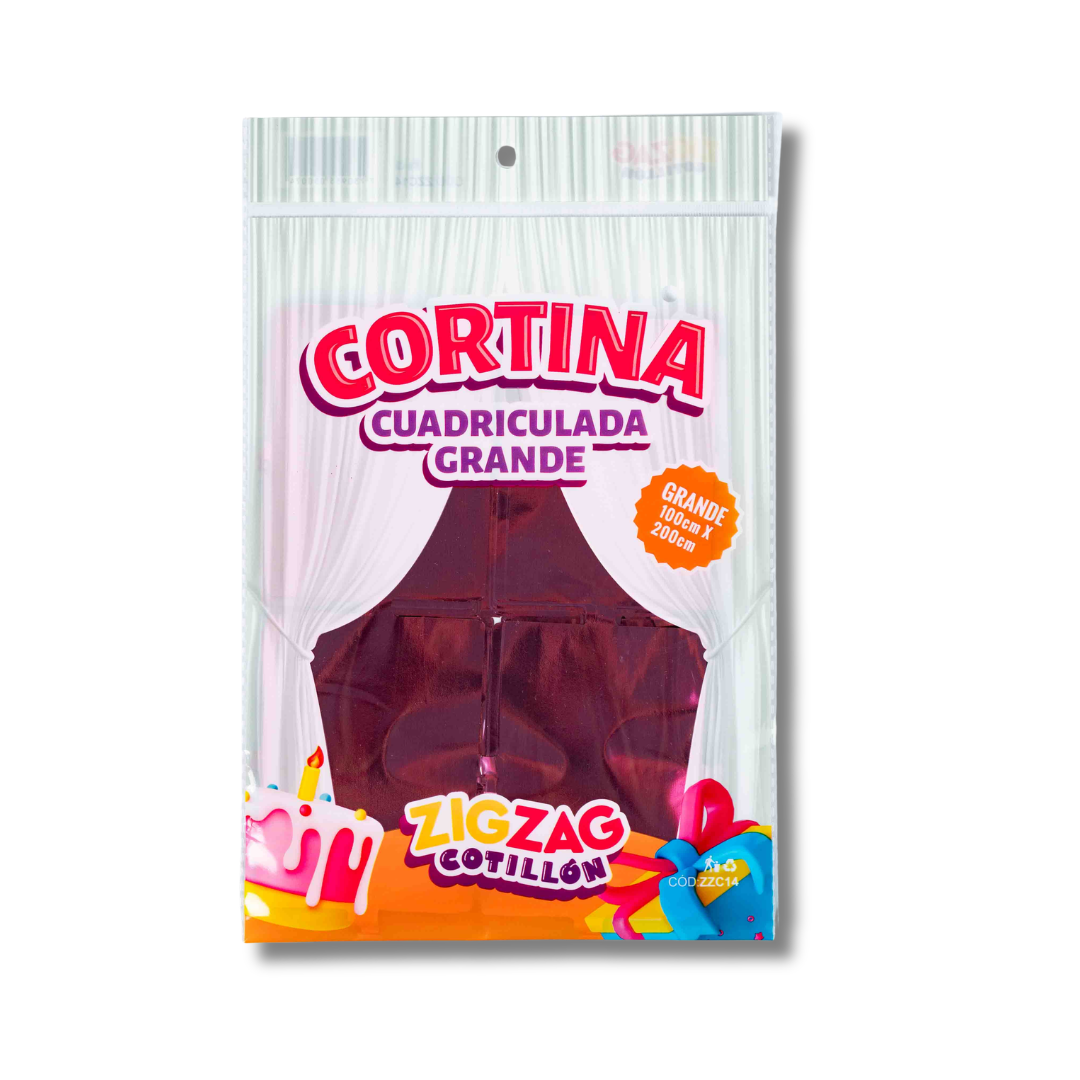 Cortina Cuadriculada Grande