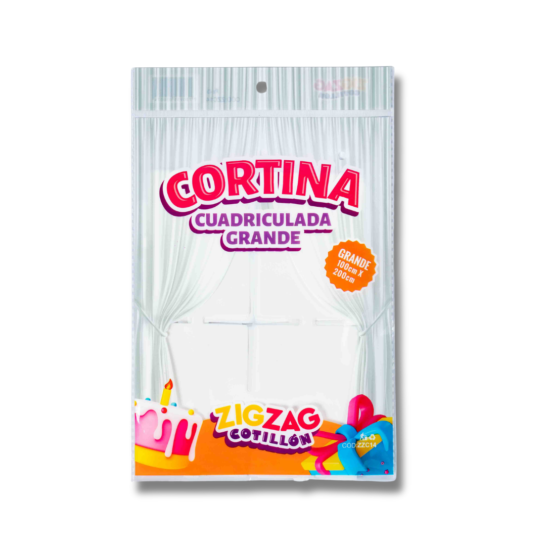Cortina Cuadriculada Grande