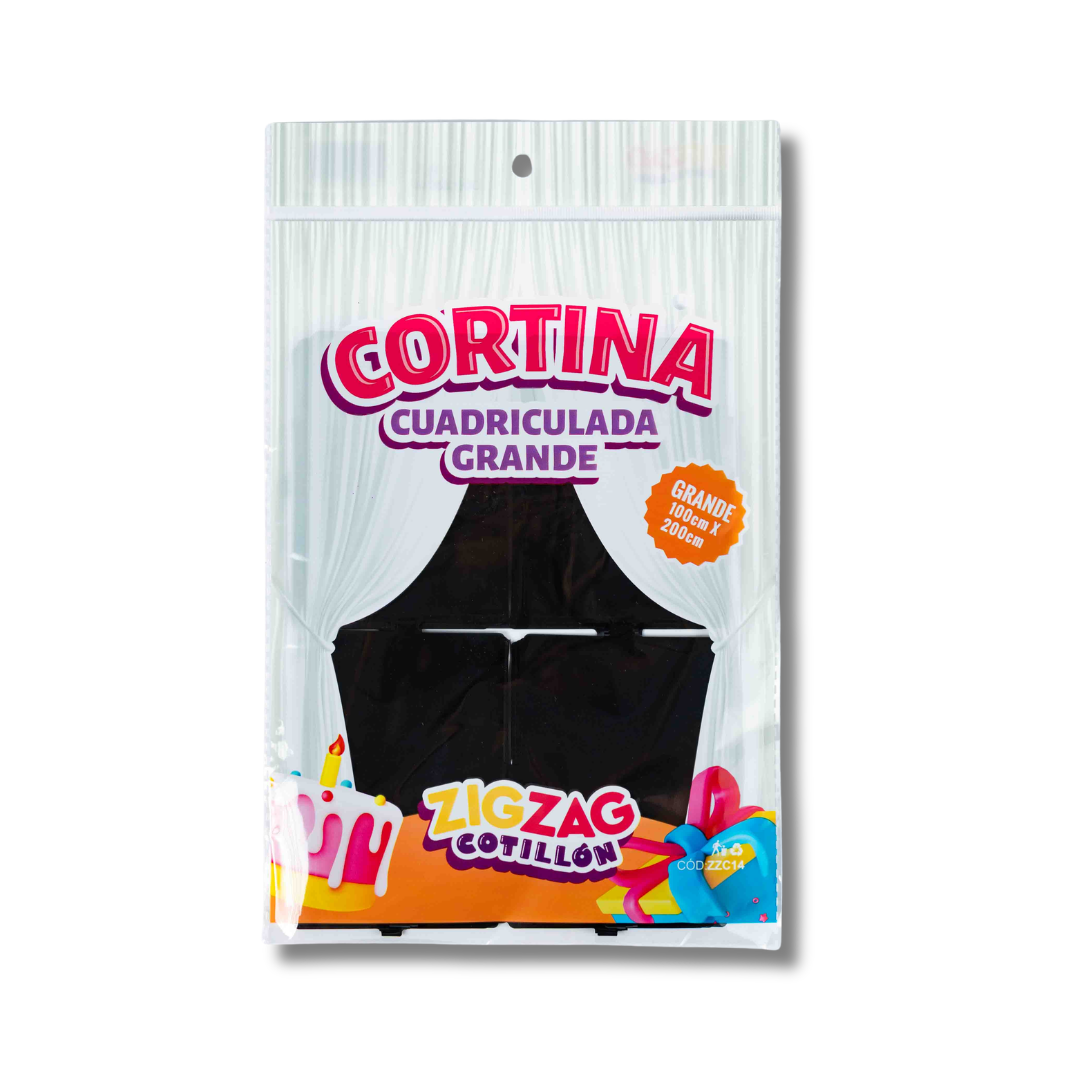 Cortina Cuadriculada Grande