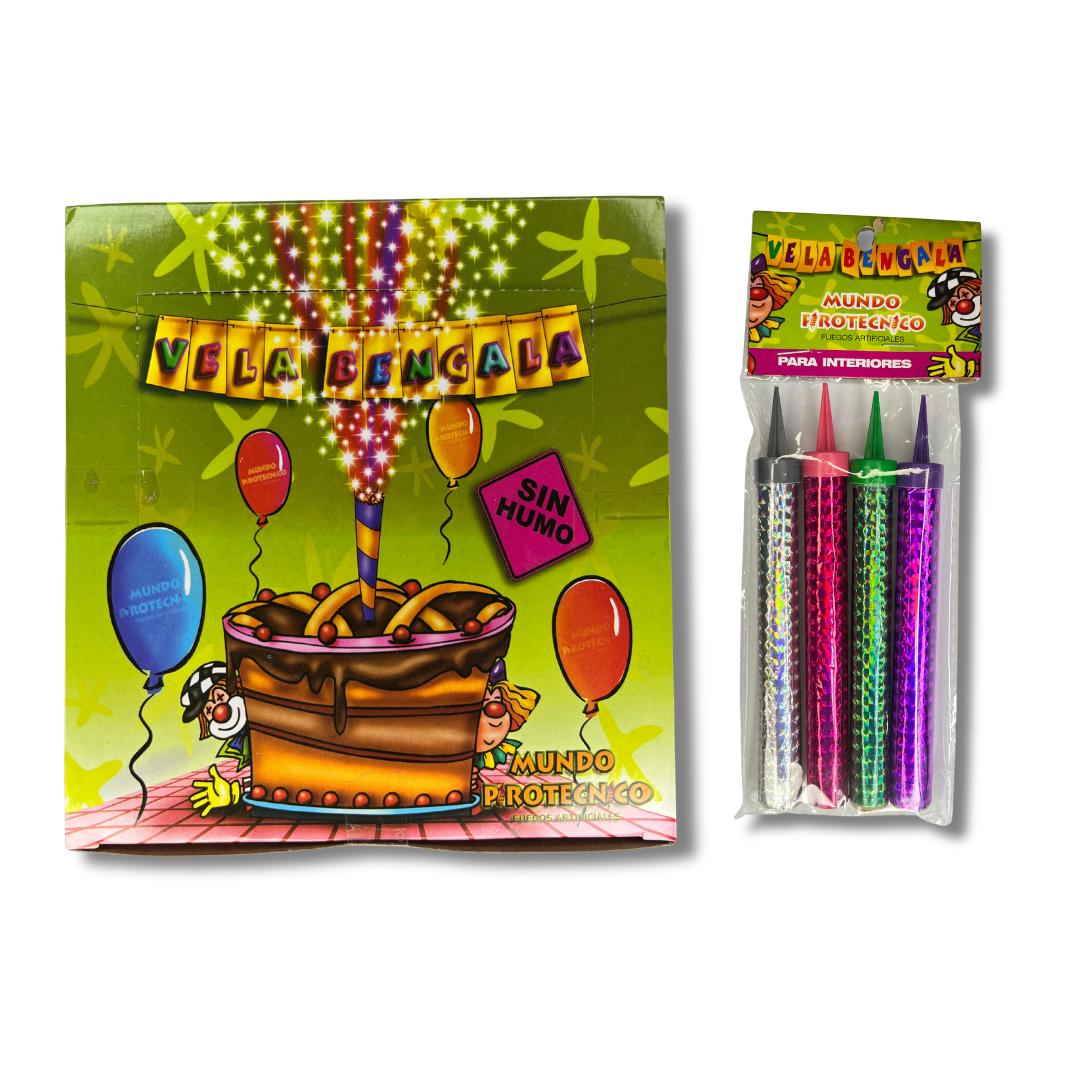 Vela Bengala 12 cm - Caja x 10 Packs