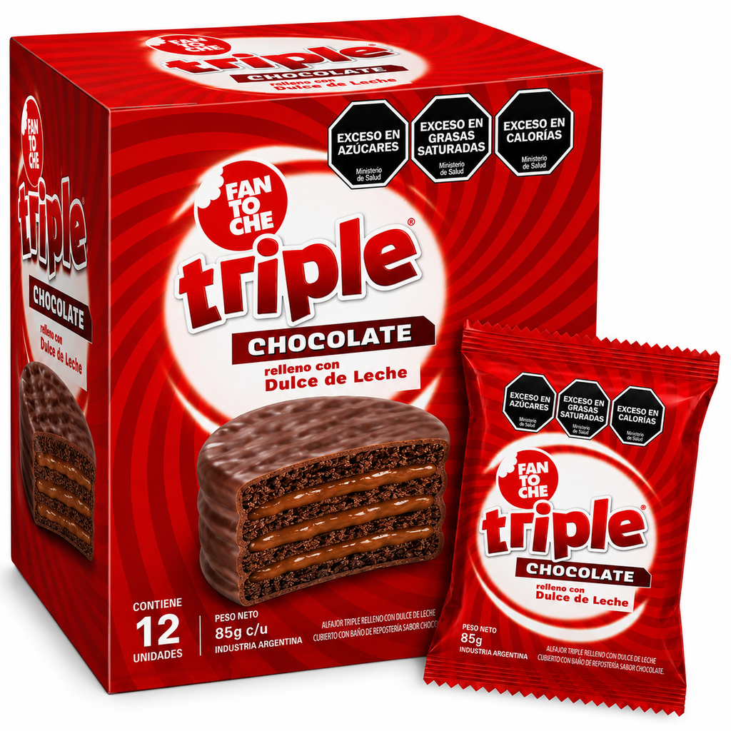 Caja Alfajor Triple Fantoche