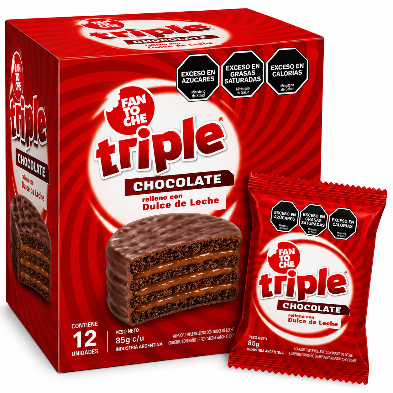Caja Alfajor Triple Fantoche