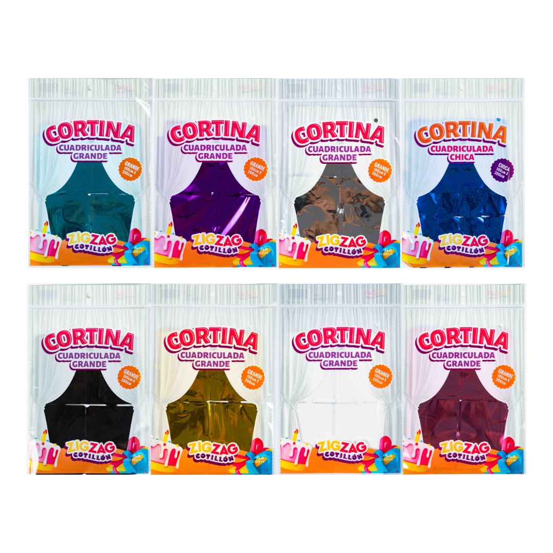 Cortina Cuadriculada Grande