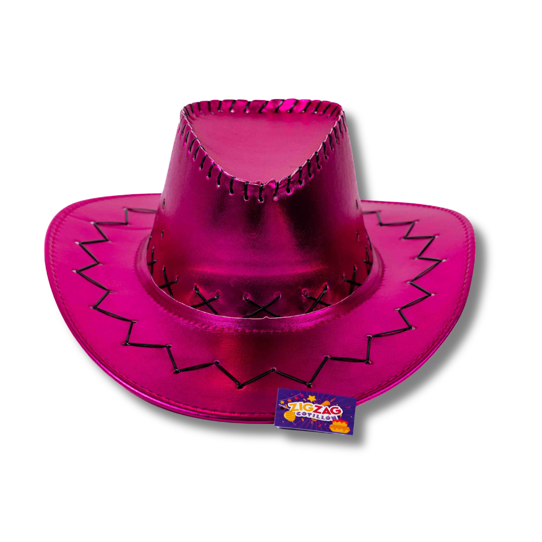 Sombrero Cowboy Metalizado Violeta