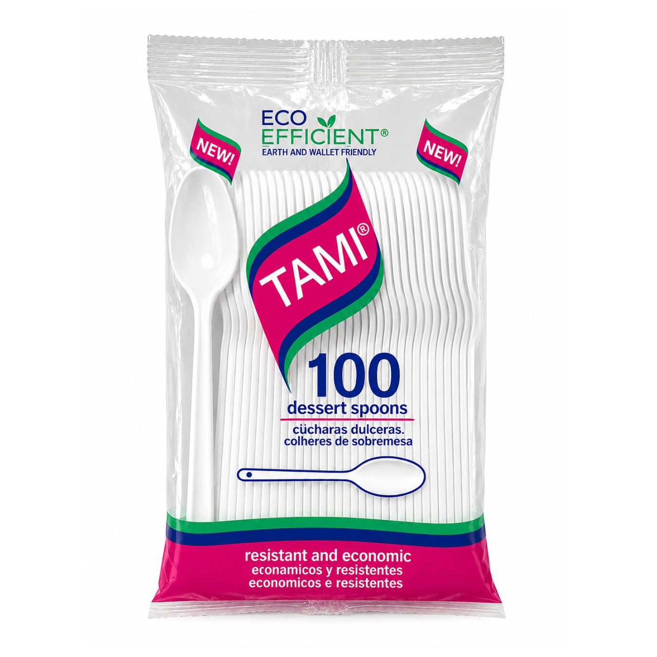 Cuchara Descartables Tami - 100 unidades