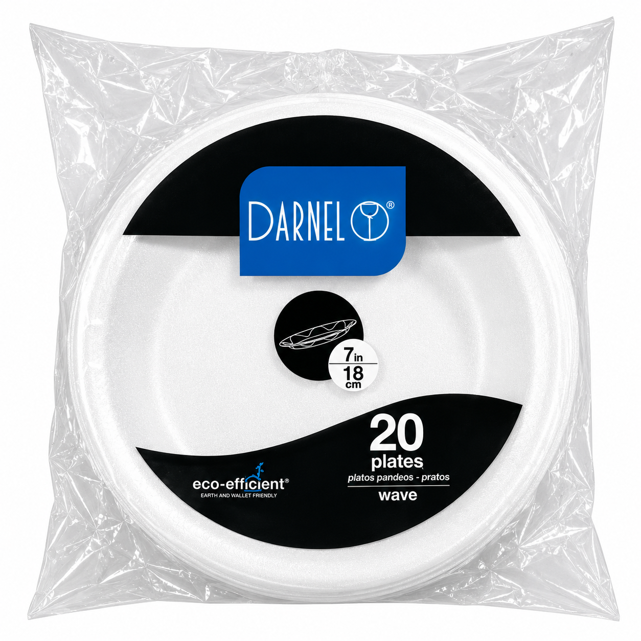 Plato Espuma Darnel 18 cm - Blancos