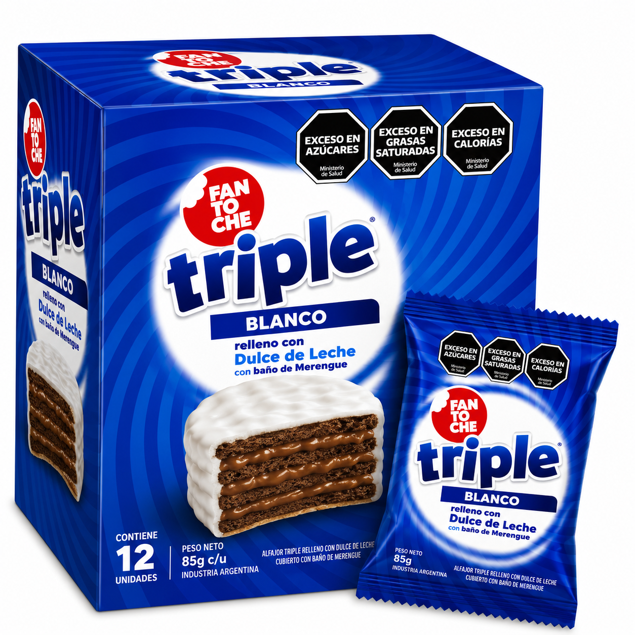 Caja Alfajor Triple Fantoche