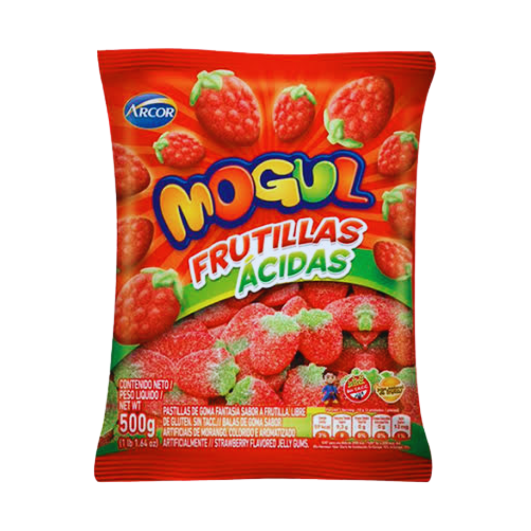 Frutillas Mogul Ácidas 500 g