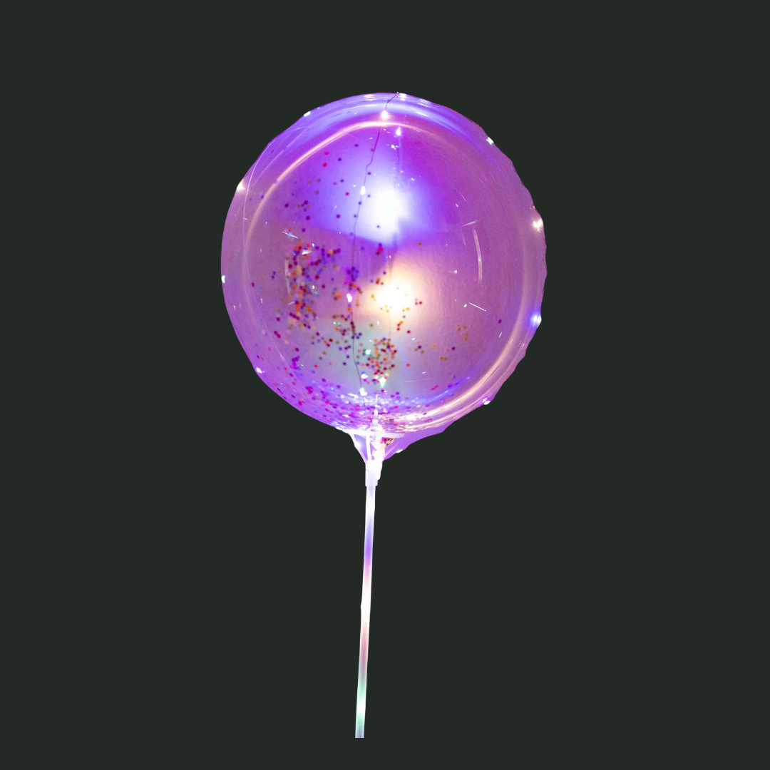 Globo Transparente con Luz
