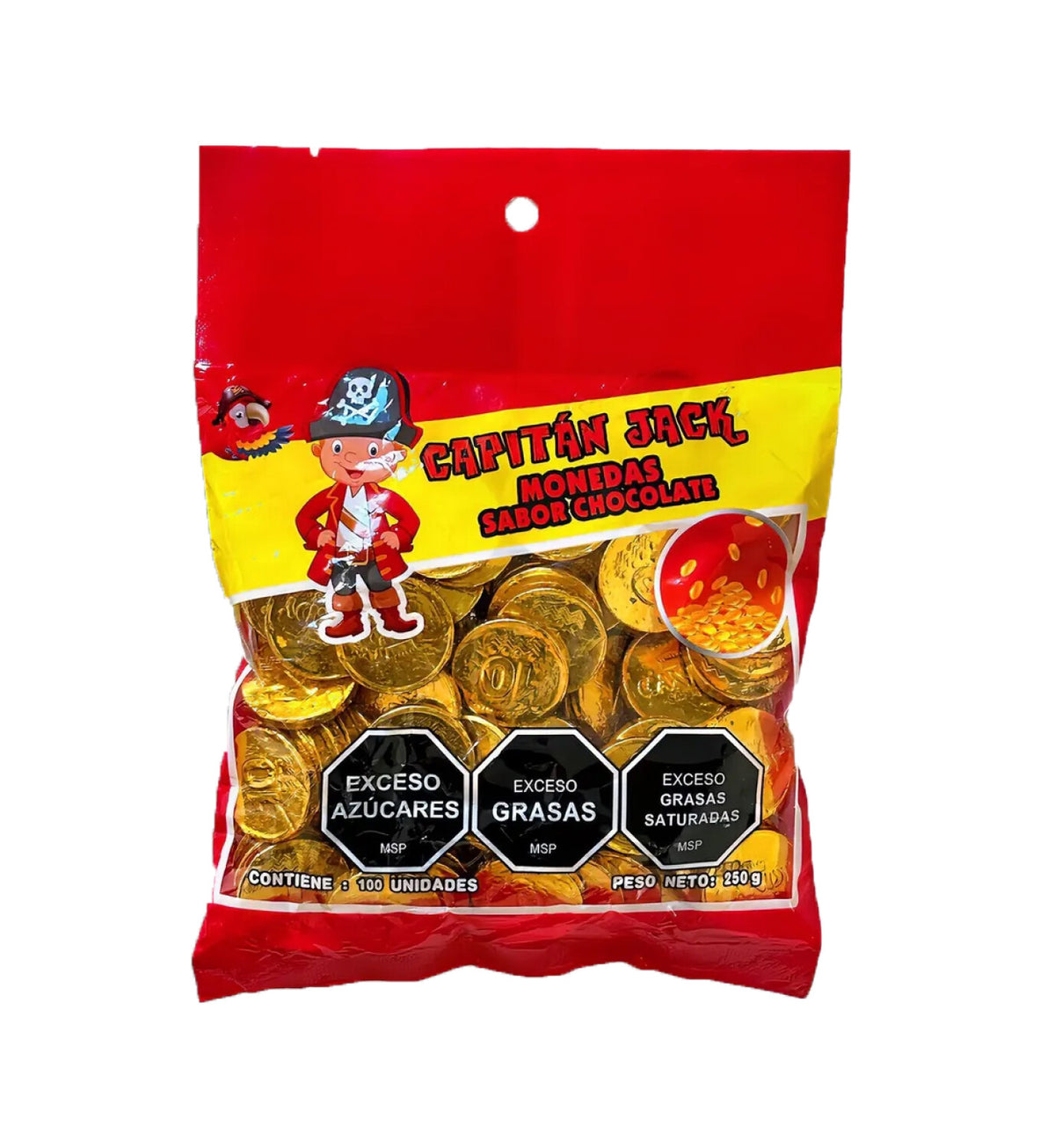 Monedas de Chocolate Capitán Jack – x100 unidades