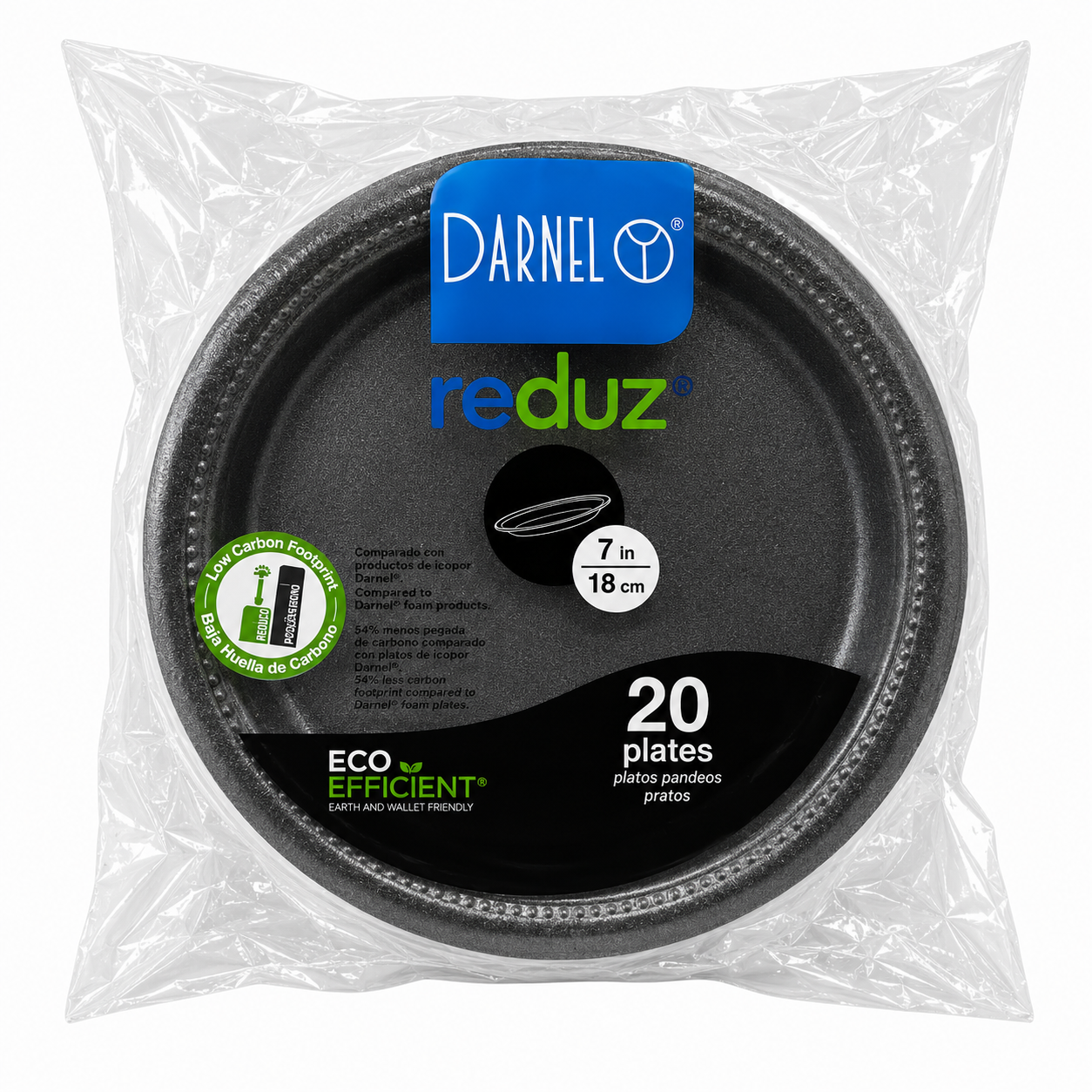 Plato Espuma Darnel 18 cm - Negros
