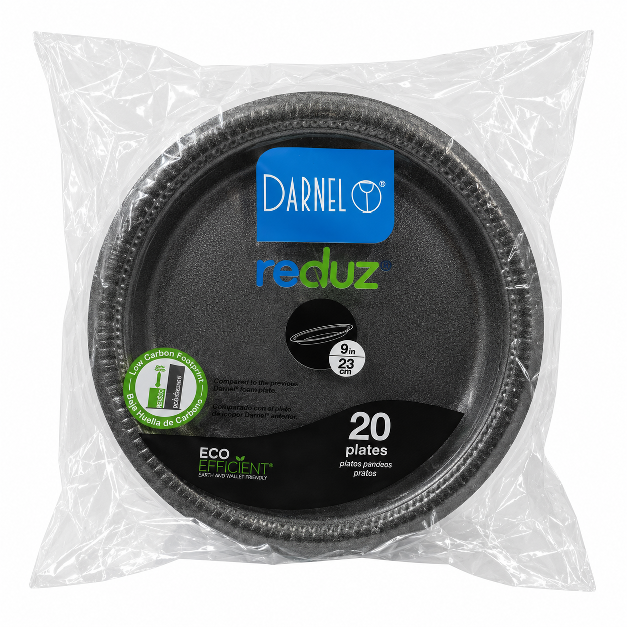 Plato Espuma Darnel 23 cm - Negros